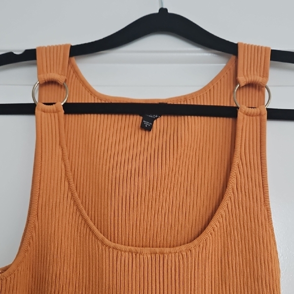 Guess Ribbed Orange Mini Dress - Picture 3 of 5